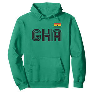 Proud Ghanaian Hoodie Minimalist Ghana Typography Design Ghana Flag