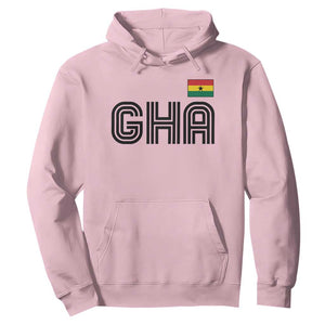 Proud Ghanaian Hoodie Minimalist Ghana Typography Design Ghana Flag