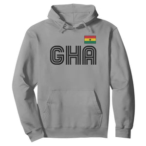 Proud Ghanaian Hoodie Minimalist Ghana Typography Design Ghana Flag