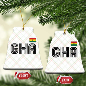 Proud Ghanaian Ceramic Ornament Minimalist Ghana Typography Design Ghana Flag