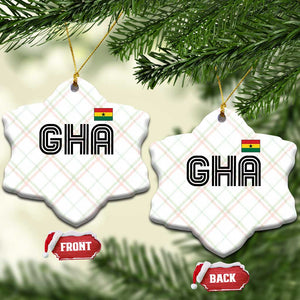 Proud Ghanaian Ceramic Ornament Minimalist Ghana Typography Design Ghana Flag