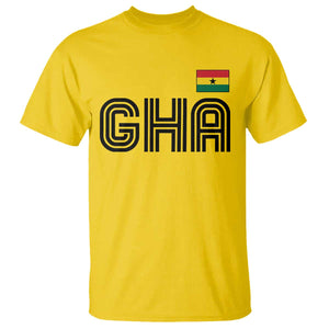 Proud Ghanaian T Shirt Minimalist Ghana Typography Design Ghana Flag