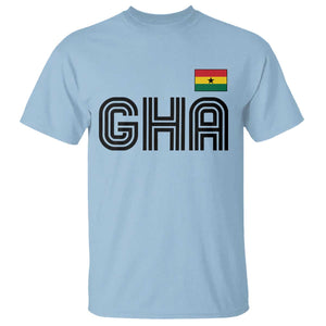 Proud Ghanaian T Shirt Minimalist Ghana Typography Design Ghana Flag
