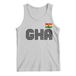 Proud Ghanaian Tank Top Minimalist Ghana Typography Design Ghana Flag