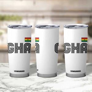 Proud Ghanaian Tumbler Cup Minimalist Ghana Typography Design Ghana Flag