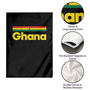 Vintage Ghana Flag Garden Flag Proud Ghanaian Heritage African Pride