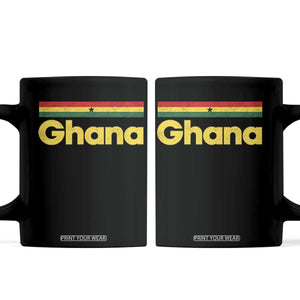 Vintage Ghana Flag Coffee Mug Proud Ghanaian Heritage African Pride