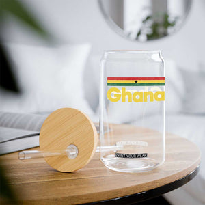 Vintage Ghana Flag Glass Can Proud Ghanaian Heritage African Pride
