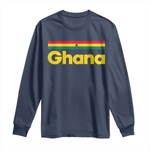 Vintage Ghana Flag Long Sleeve Shirt Proud Ghanaian Heritage African Pride