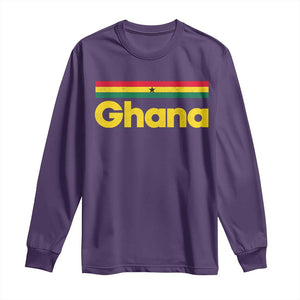 Vintage Ghana Flag Long Sleeve Shirt Proud Ghanaian Heritage African Pride