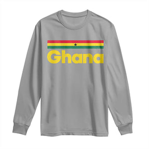 Vintage Ghana Flag Long Sleeve Shirt Proud Ghanaian Heritage African Pride