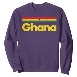 Vintage Ghana Flag Sweatshirt Proud Ghanaian Heritage African Pride