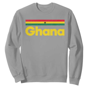 Vintage Ghana Flag Sweatshirt Proud Ghanaian Heritage African Pride