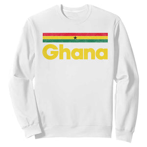 Vintage Ghana Flag Sweatshirt Proud Ghanaian Heritage African Pride