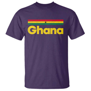 Vintage Ghana Flag T Shirt Proud Ghanaian Heritage African Pride