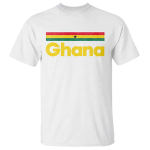 Vintage Ghana Flag T Shirt Proud Ghanaian Heritage African Pride