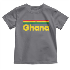 Vintage Ghana Flag Toddler T Shirt Proud Ghanaian Heritage African Pride