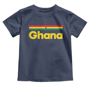 Vintage Ghana Flag Toddler T Shirt Proud Ghanaian Heritage African Pride