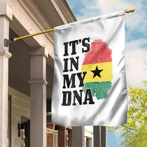 Its In My DNA Ghana Garden Flag Fingerprint Flag Proud Ghanaian Heritage Ghanese Roots
