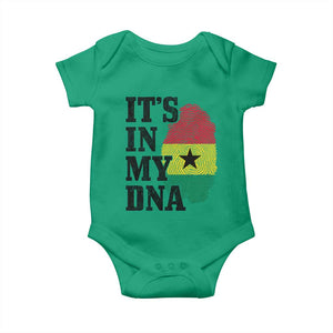 Its In My DNA Ghana Baby Onesie Fingerprint Flag Proud Ghanaian Heritage Ghanese Roots