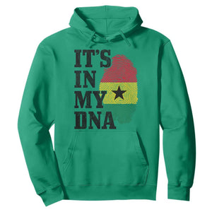 Its In My DNA Ghana Hoodie Fingerprint Flag Proud Ghanaian Heritage Ghanese Roots