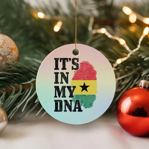 Its In My DNA Ghana Ceramic Ornament Fingerprint Flag Proud Ghanaian Heritage Ghanese Roots
