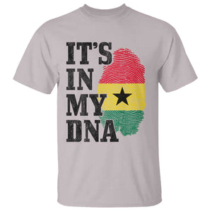 Its In My DNA Ghana T Shirt Fingerprint Flag Proud Ghanaian Heritage Ghanese Roots