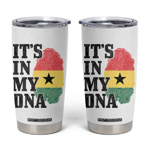 Its In My DNA Ghana Tumbler Cup Fingerprint Flag Proud Ghanaian Heritage Ghanese Roots