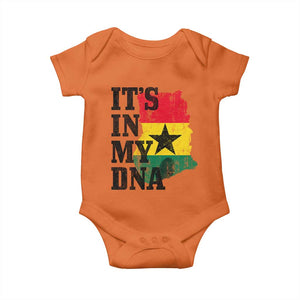 Its In My DNA Ghana Baby Onesie Proud Ghanaian Heritage Ghanese Roots Vintage Ghana Map Flag
