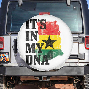 Its In My DNA Ghana Spare Tire Cover Proud Ghanaian Heritage Ghanese Roots Vintage Ghana Map Flag