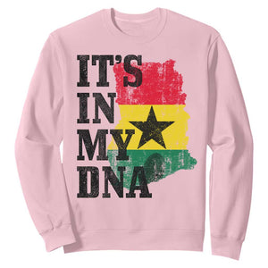 Its In My DNA Ghana Sweatshirt Proud Ghanaian Heritage Ghanese Roots Vintage Ghana Map Flag