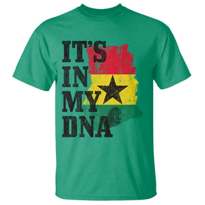 Its In My DNA Ghana T Shirt Proud Ghanaian Heritage Ghanese Roots Vintage Ghana Map Flag