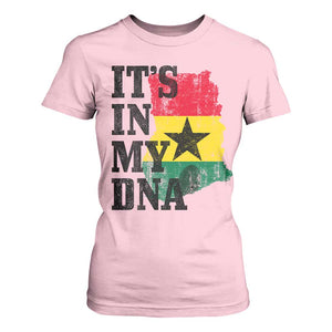 Its In My DNA Ghana T Shirt For Women Proud Ghanaian Heritage Ghanese Roots Vintage Ghana Map Flag