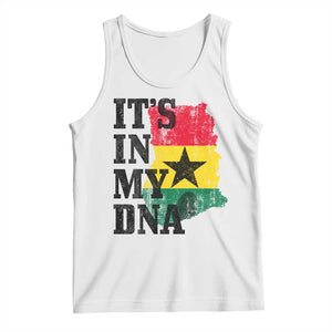 Its In My DNA Ghana Tank Top Proud Ghanaian Heritage Ghanese Roots Vintage Ghana Map Flag