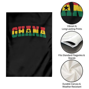 Vintage Ghana Flag Varsity Garden Flag Classic Ghanaian Pride Heritage Graphic