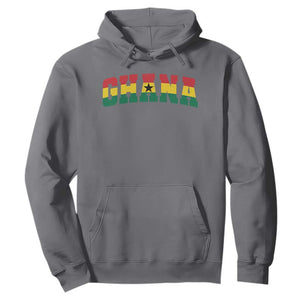 Vintage Ghana Flag Varsity Hoodie Classic Ghanaian Pride Heritage Graphic