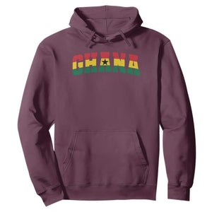 Vintage Ghana Flag Varsity Hoodie Classic Ghanaian Pride Heritage Graphic