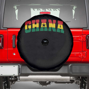 Vintage Ghana Flag Varsity Spare Tire Cover Classic Ghanaian Pride Heritage Graphic