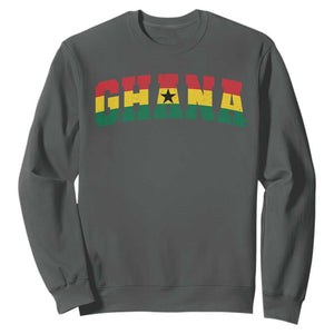 Vintage Ghana Flag Varsity Sweatshirt Classic Ghanaian Pride Heritage Graphic