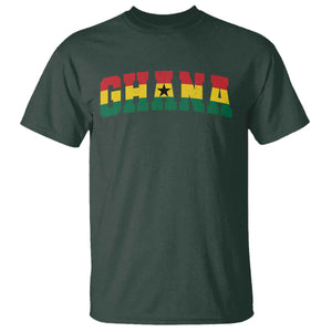 Vintage Ghana Flag Varsity T Shirt Classic Ghanaian Pride Heritage Graphic
