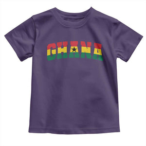 Vintage Ghana Flag Varsity Toddler T Shirt Classic Ghanaian Pride Heritage Graphic