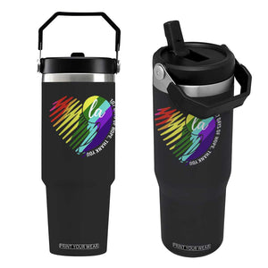 107 Days of Hope Thank You Kamala Flip Straw Tumbler Comma La TS10 One Size: 30 oz Black Print Your Wear