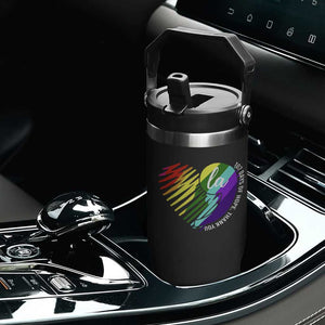 107 Days of Hope Thank You Kamala Flip Straw Tumbler Comma La TS10 Print Your Wear