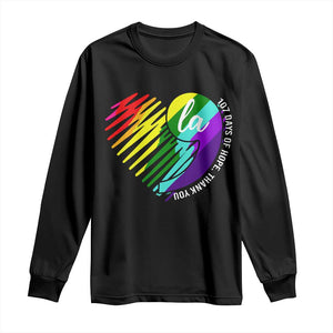107 Days of Hope Thank You Kamala Long Sleeve Shirt Comma La TS10 Black Print Your Wear