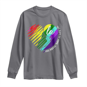 107 Days of Hope Thank You Kamala Long Sleeve Shirt Comma La TS10 Charcoal Print Your Wear
