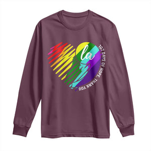 107 Days of Hope Thank You Kamala Long Sleeve Shirt Comma La TS10 Maroon Print Your Wear