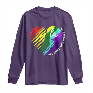 107 Days of Hope Thank You Kamala Long Sleeve Shirt Comma La TS10 Purple Print Your Wear