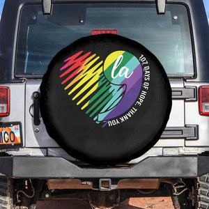 107 Days of Hope Thank You Kamala Spare Tire Cover Comma La TS10 No hole Black Print Your Wear