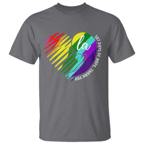107 Days of Hope Thank You Kamala T Shirt Comma La TS10 Charcoal Print Your Wear