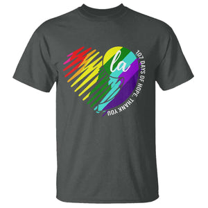 107 Days of Hope Thank You Kamala T Shirt Comma La TS10 Dark Heather Print Your Wear